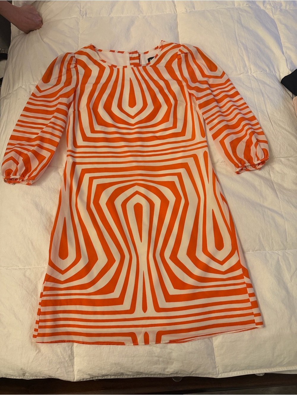 Miss Sixty Orange and White Striped Blouse